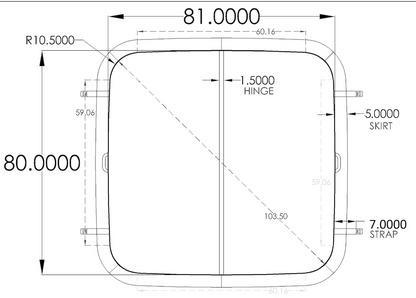 Aquaterra Verona cover replacement by The Cover Brothers – premium custom hot tub lid with quality build and materials