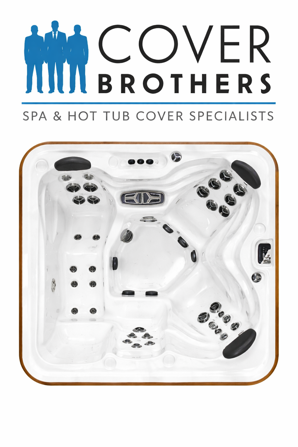 Arctic Spa Cub custom hot tub replacement covers for spas. Quality lid from The Cover Brothers.