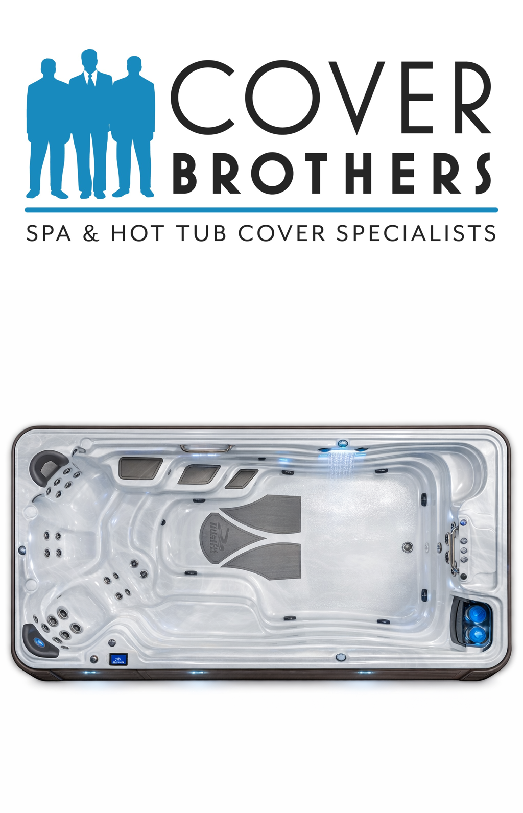 Artesian Spas TidalFit Pro EP-15 spa custom hot tub replacement covers for spas. Quality lid from The Cover Brothers.