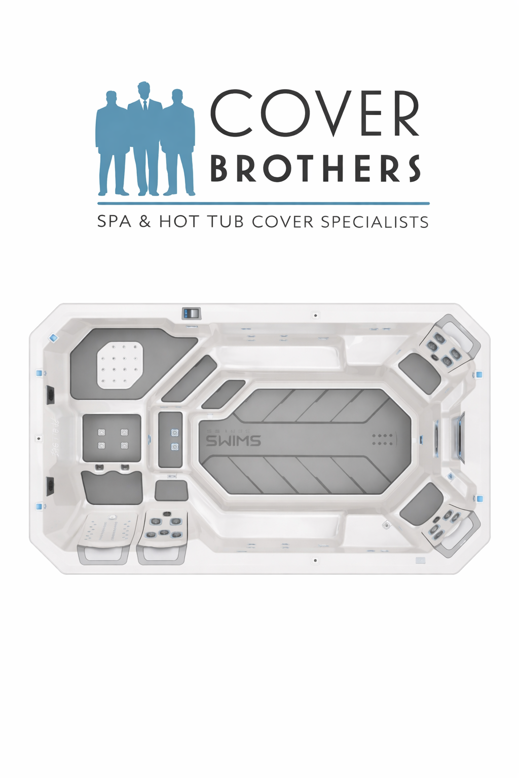 Bull Frog S150  custom hot tub replacement covers for spa. Quality lid from The Cover Brothers.