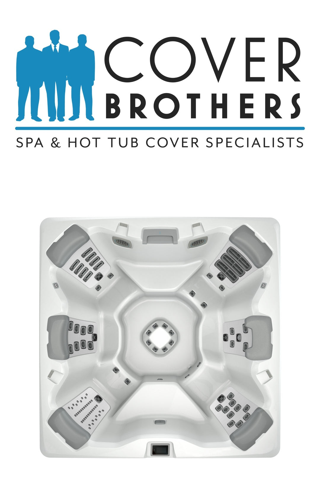 Bullfrog A8 spa cover replacement by The Cover Brothers – premium custom hot tub lid with quality build and materials