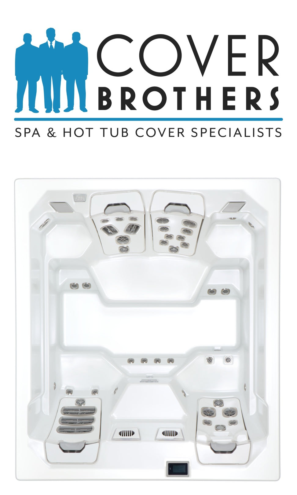 Bullfrog M6 spa cover replacement by The Cover Brothers – premium custom hot tub lid with quality build and materials