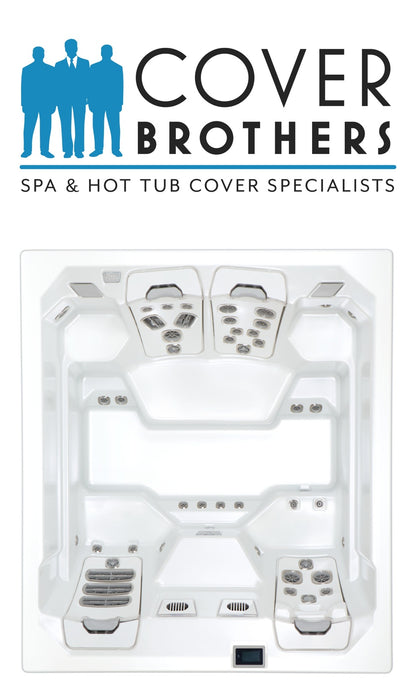 Bullfrog M6 spa cover replacement by The Cover Brothers – premium custom hot tub lid with quality build and materials