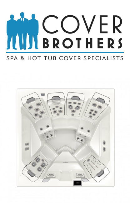 Bullfrog M7 spa cover replacement by The Cover Brothers – premium custom hot tub lid with quality build and materials