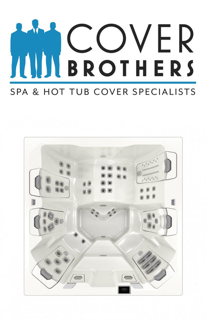 Bullfrog M8 spa cover replacement by The Cover Brothers – premium custom hot tub lid with quality build and materials