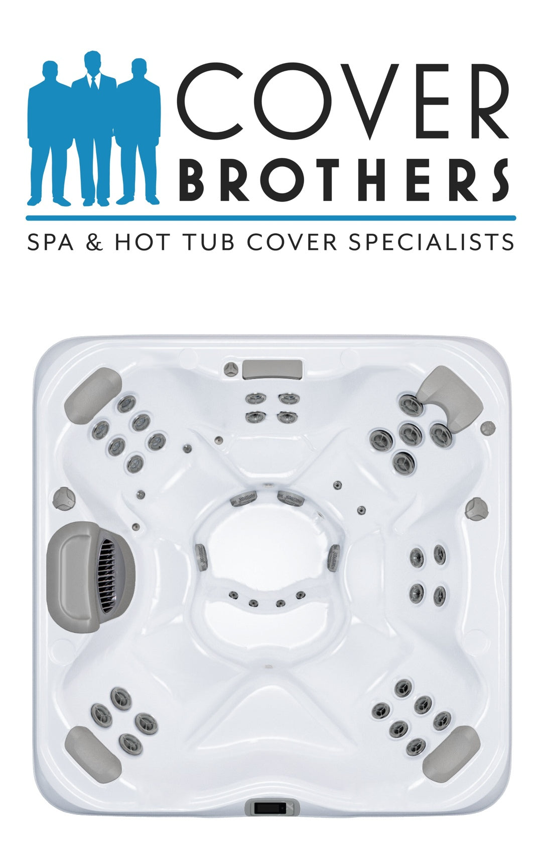 Bullfrog X7 spa cover replacement by The Cover Brothers – premium custom hot tub lid with quality build and materials
