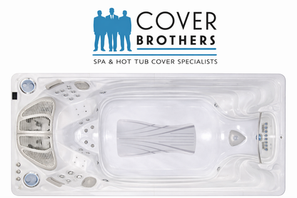 Hydropool custom hot tub replacement covers for swim spa. Quality lid from The Cover Brothers.