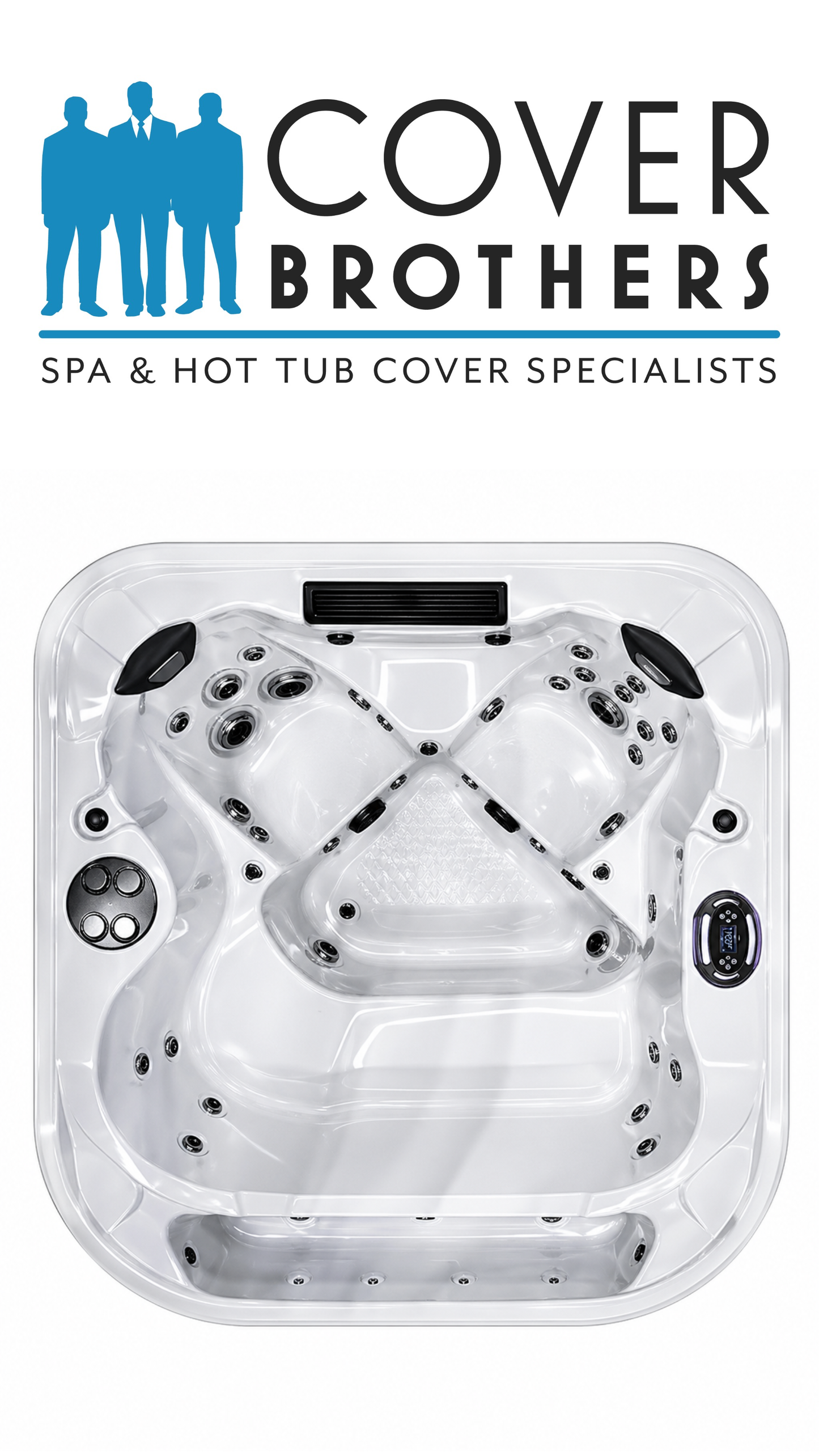Coast Spa Edge with infinity edge 90" x 78"