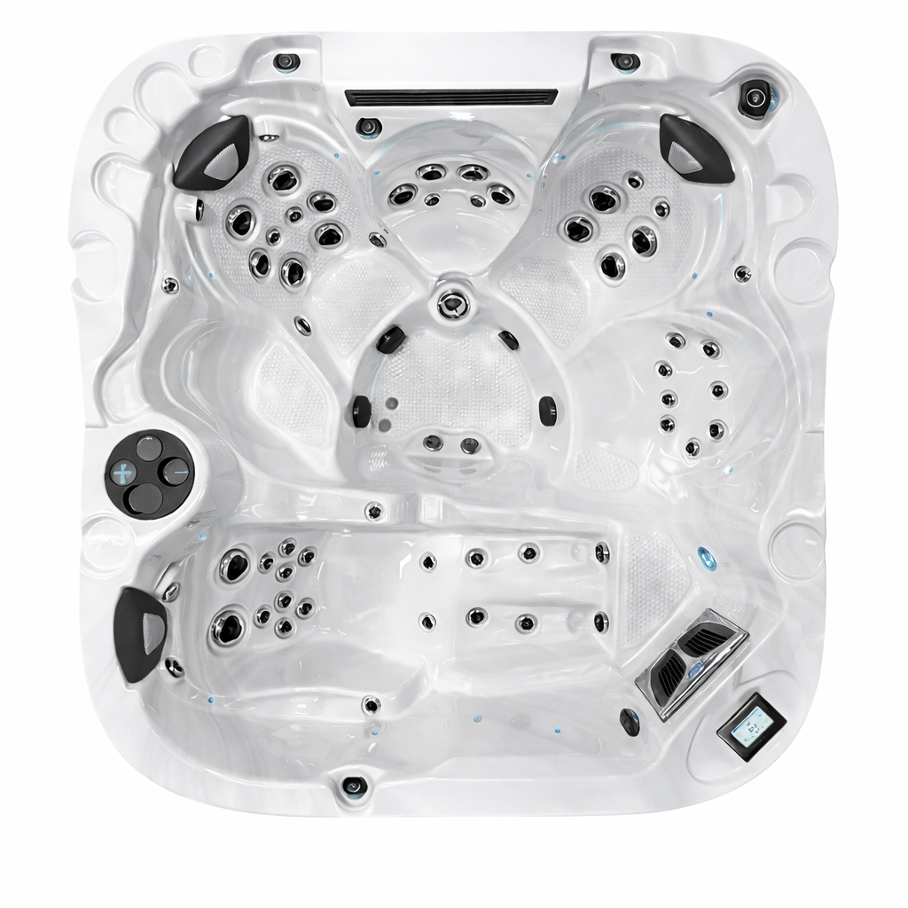 Coast Spa Element L Curve custom hot tub replacement covers for hot tub. Quality lid from The Cover Brothers.