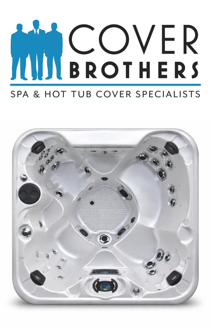 Coast Spa Zenith Curvecustom spa replacement covers for hot tub. Quality lid from The Cover Brothers.