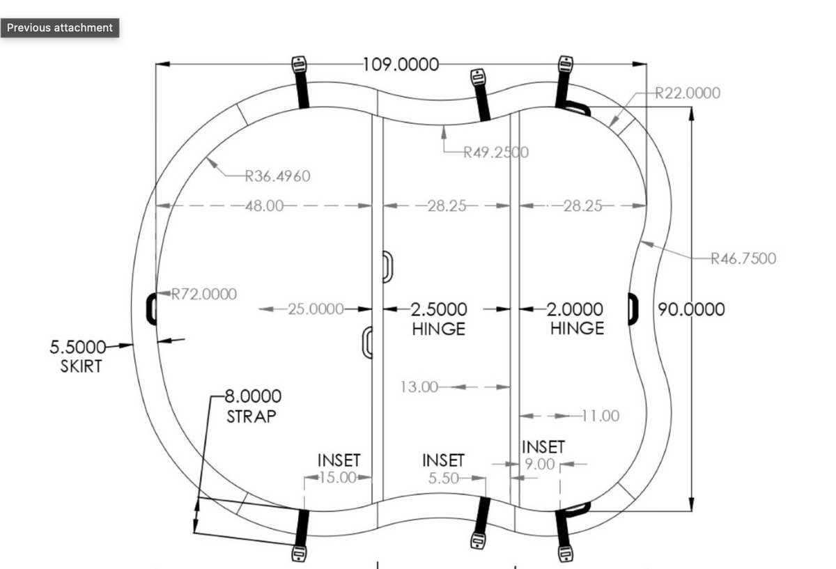 DimensionOneAmoreBay replacement hot tub cover