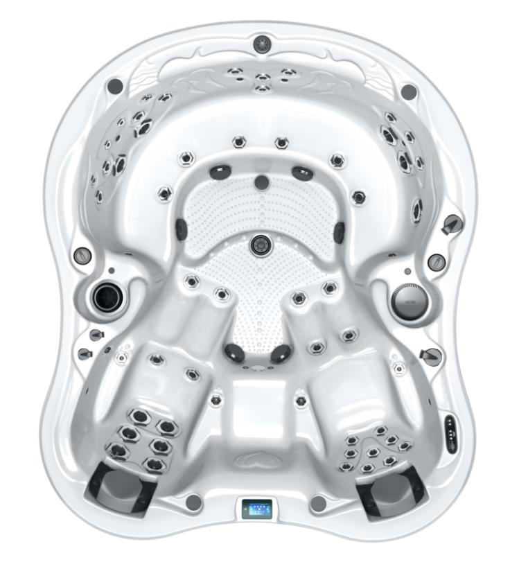 Dimension One Amore Bay custom spa replacement covers for hot tub. Quality lid from The Cover Brothers.