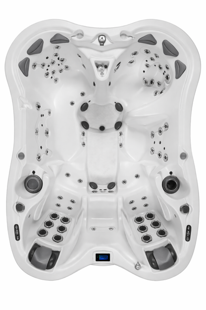 Dimension One Sarena Bay custom spa replacement covers for hot tub. Quality lid from The Cover Brothers.