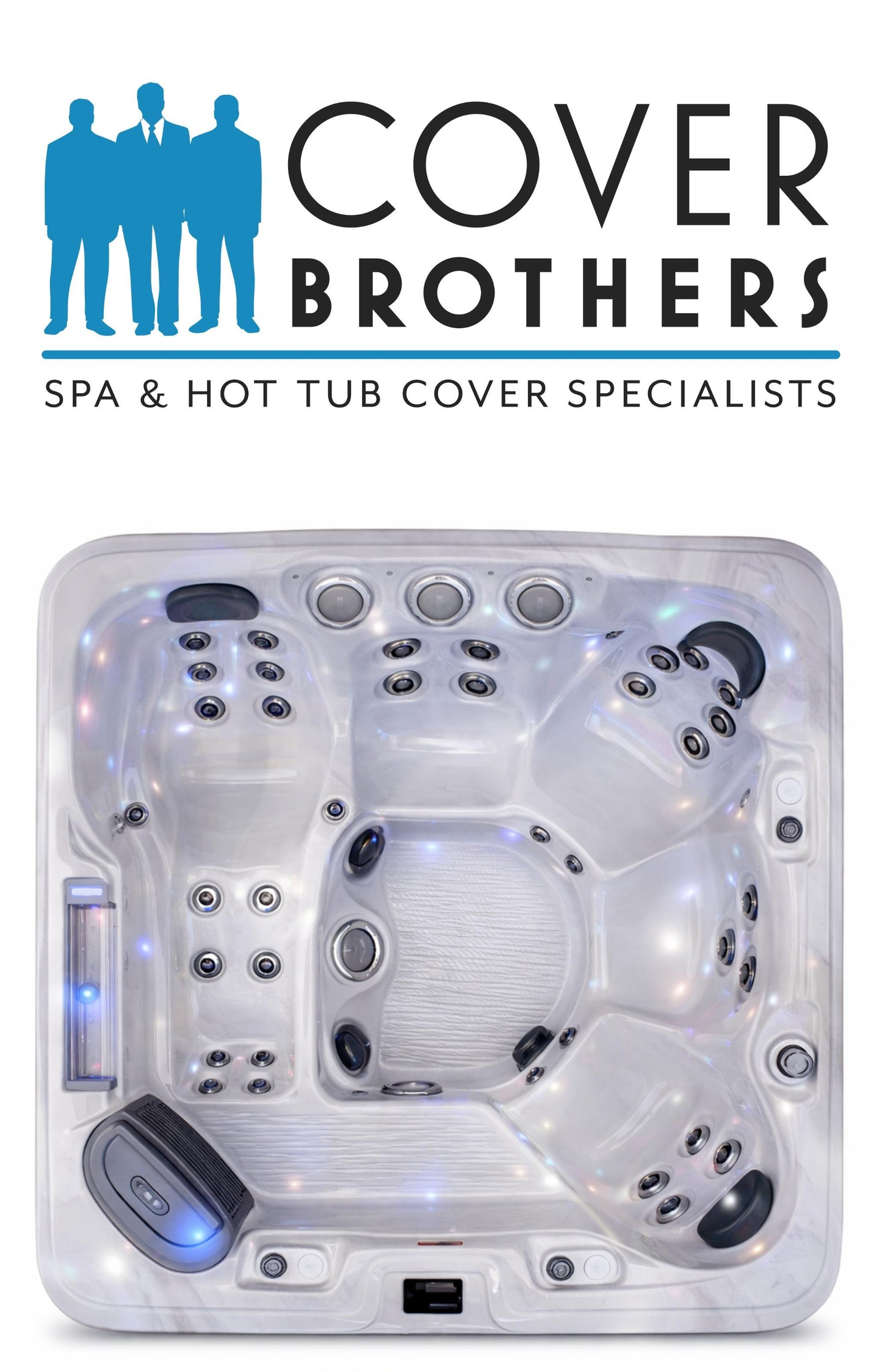 Dynasty Brava 92 custom spa replacement covers for hot tub. Quality lid from The Cover Brothers.