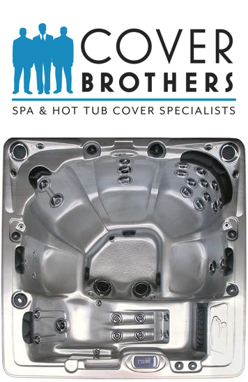 Dynasty Poseidon custom spa replacement covers for hot tub. Quality lid from The Cover Brothers.