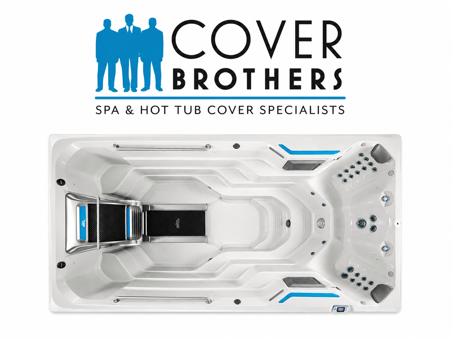 Endless E500 custom hot tub replacement covers for swim spa 180" x 89"
