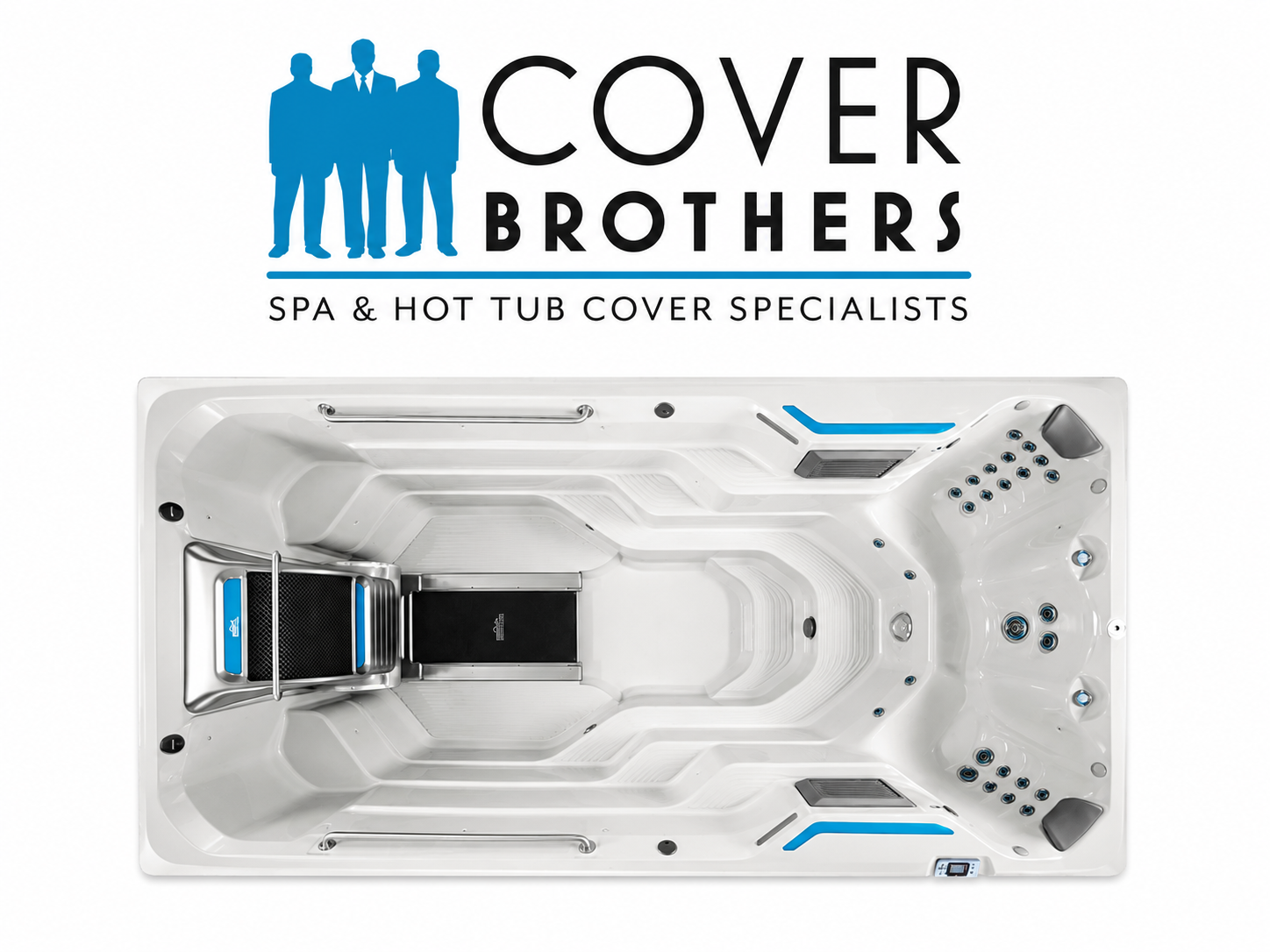 Endless E500 custom hot tub replacement covers for swim spa 180" x 89"