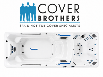 Endless X2000 custom hot tub replacement covers for swim spa 240" x 89"