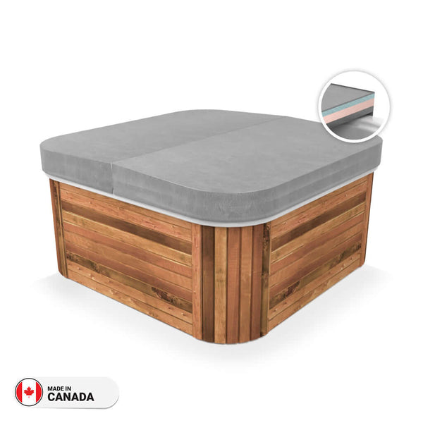 Couverture de spa en diamant Couverture conique 6/4 Parfaite pour les hivers rigoureux. EN SOLDES!
