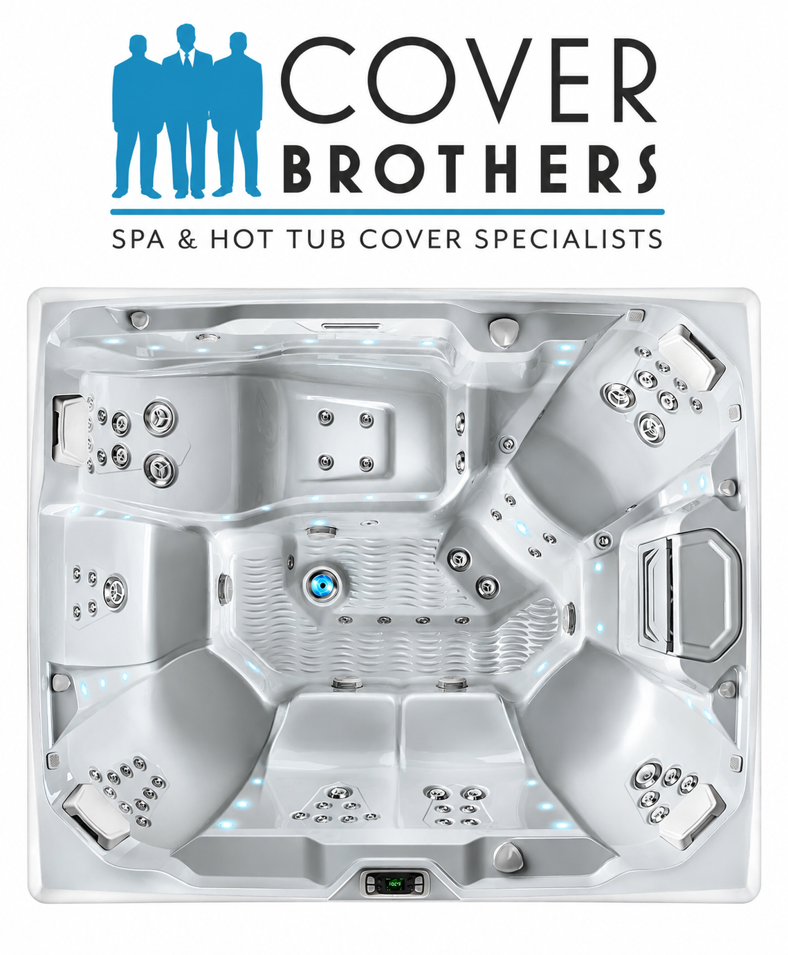 Replacement Hot Tub Cover for Hot Springs Prism by the cover brothers