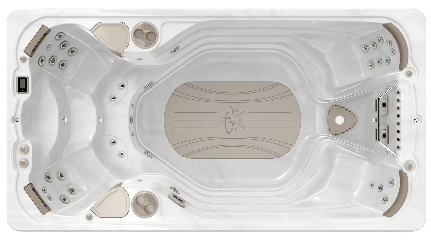 Hydropool 14AX custom hot tub replacement covers for swim spa. Quality lid from The Cover Brothers.