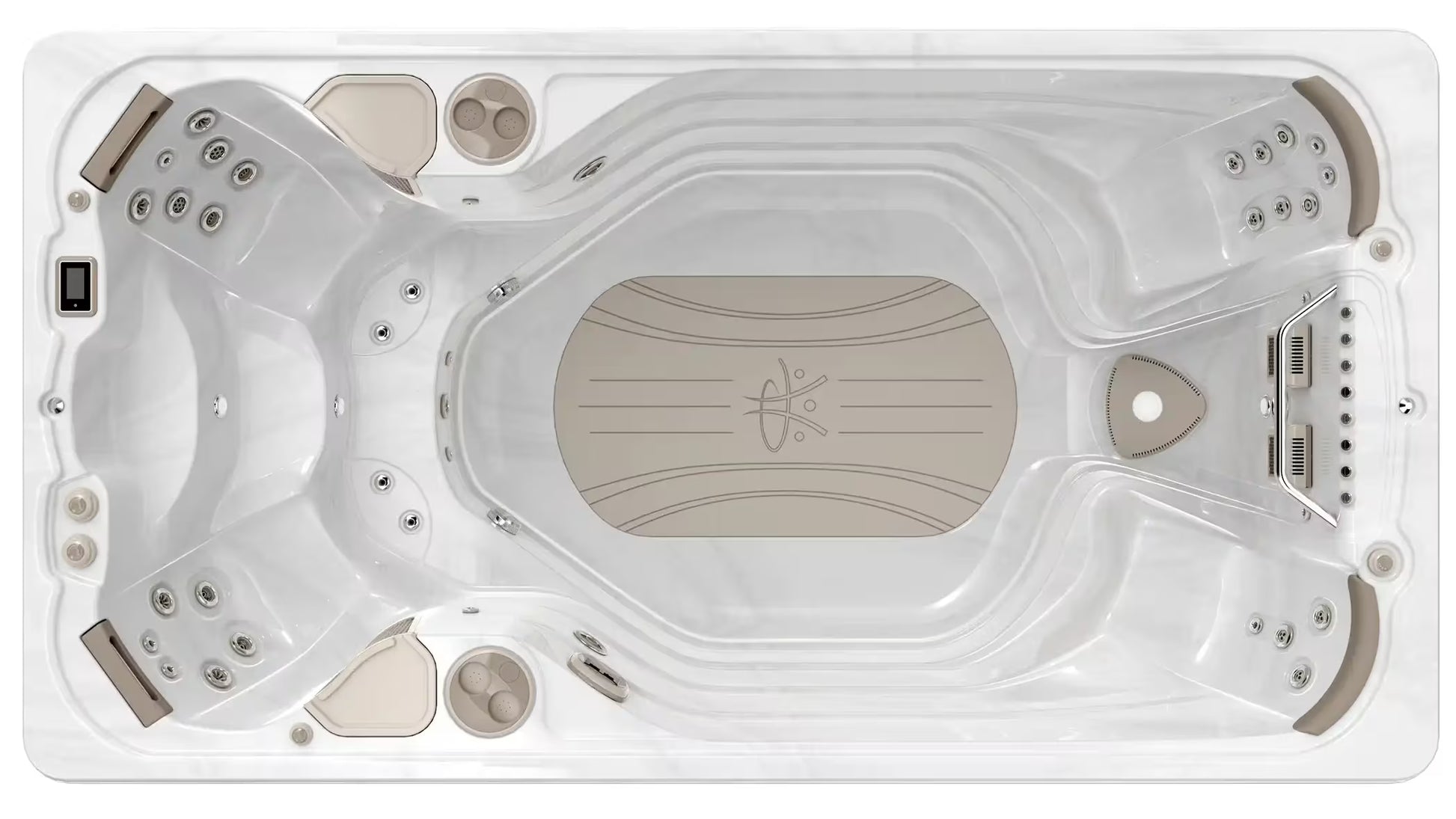 Hydropool 14AX custom hot tub replacement covers for swim spa. Quality lid from The Cover Brothers.