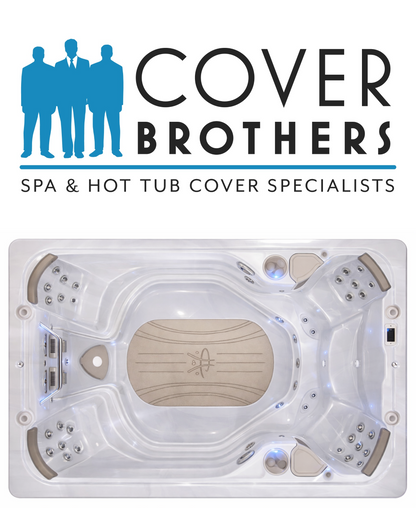 Hydropool 14AX custom hot tub replacement covers for swim spa. Quality lid from The Cover Brothers.