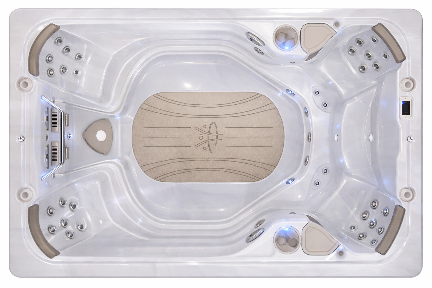 Hydropool 14AX custom hot tub replacement covers for swim spa. Quality lid from The Cover Brothers.