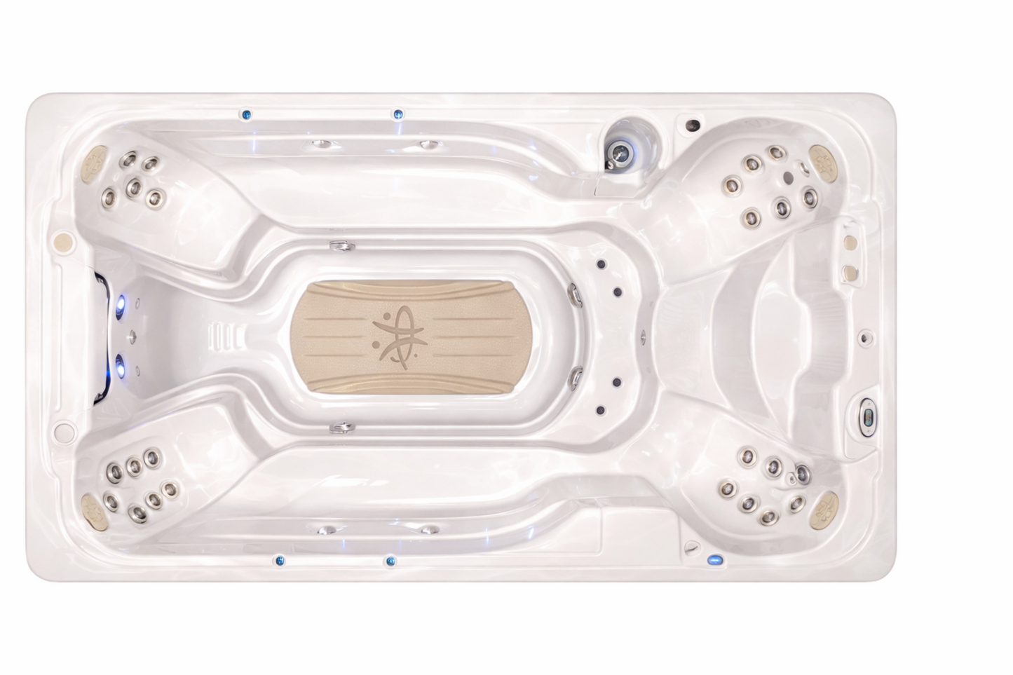 Hydropool 16FX AquaSport custom hot tub replacement covers for swim spa. Quality lid from The Cover Brothers.