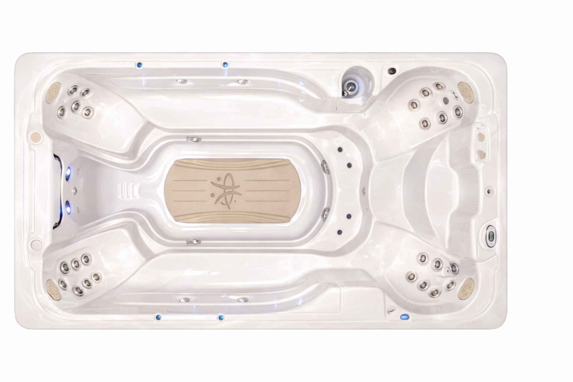 Hydropool 16FX AquaSport custom hot tub replacement covers for swim spa. Quality lid from The Cover Brothers.