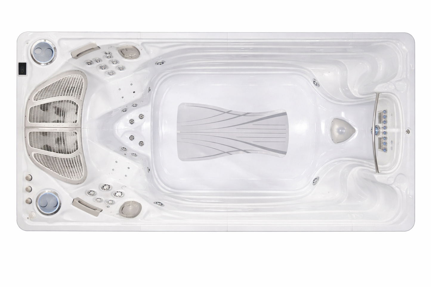 Hydropool 19 FX custom hot tub replacement covers for swim spa. Quality lid from The Cover Brothers.