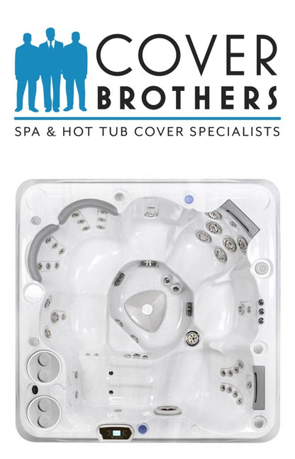Hydropool 670 custom hot tub replacement covers for spas. Quality lid from The Cover Brothers.