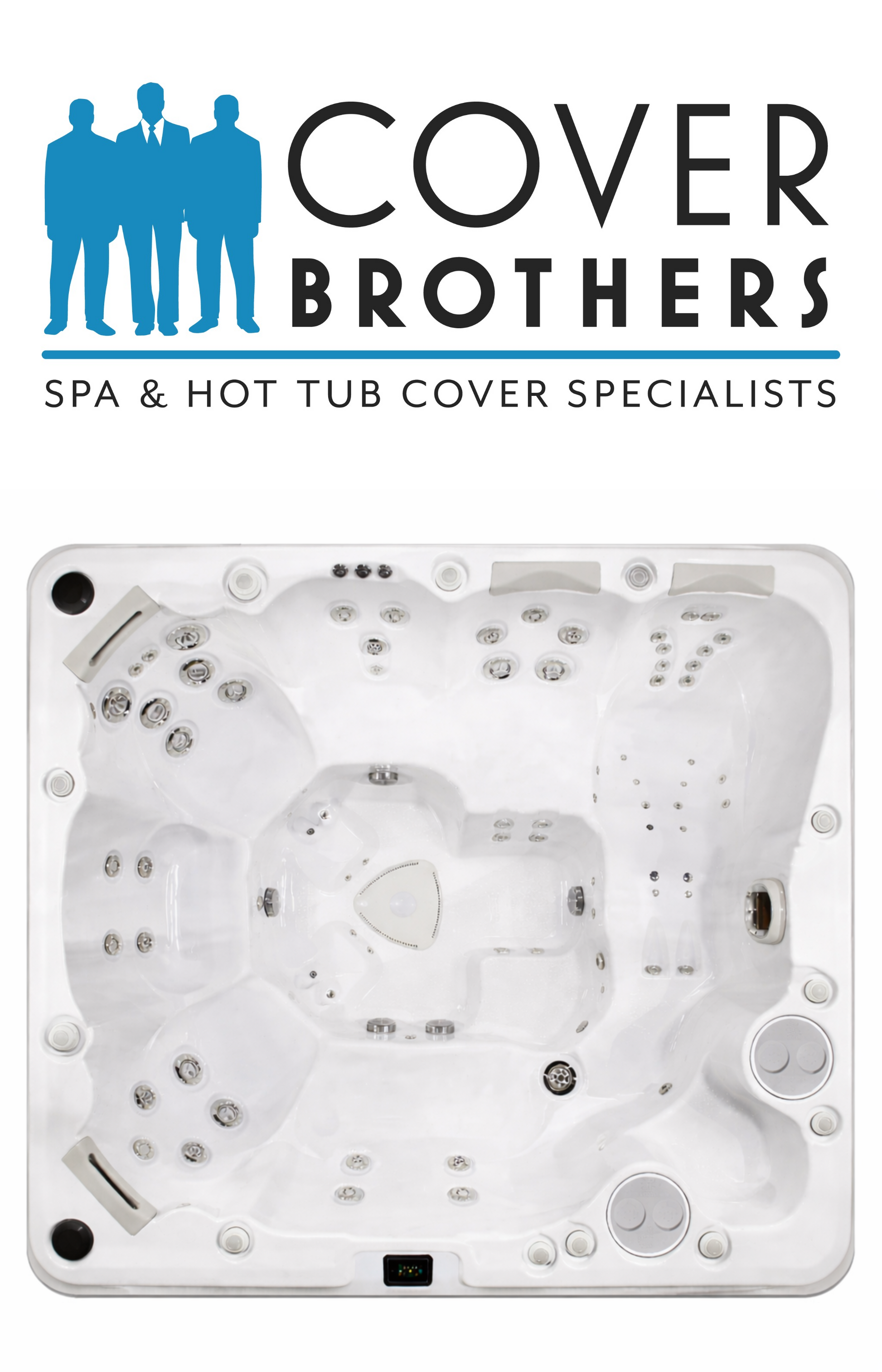 Hydropool 970 custom hot tub replacement covers for hot tub. Quality lid from The Cover Brothers.