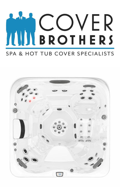 Jacuzzi J-475 custom spa replacement covers for hot tub. Quality lid from The Cover Brothers.