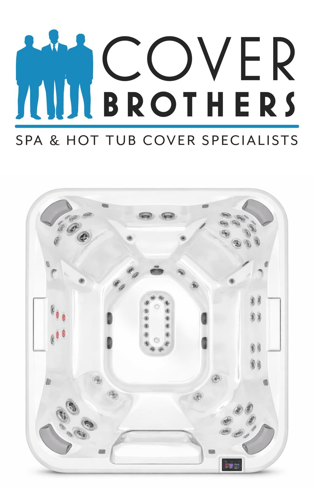 Jacuzzi J-509 custom spa replacement covers for hot tub. Quality lid from The Cover Brothers
