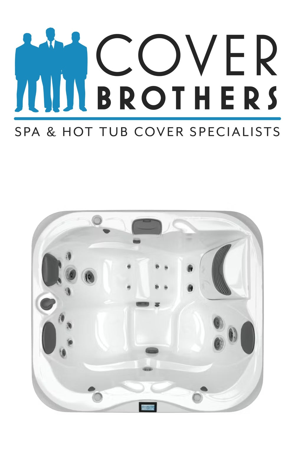 Jacuzzi j-315 spa custom hot tub replacement covers for spas. Quality lid from The Cover Brothers.