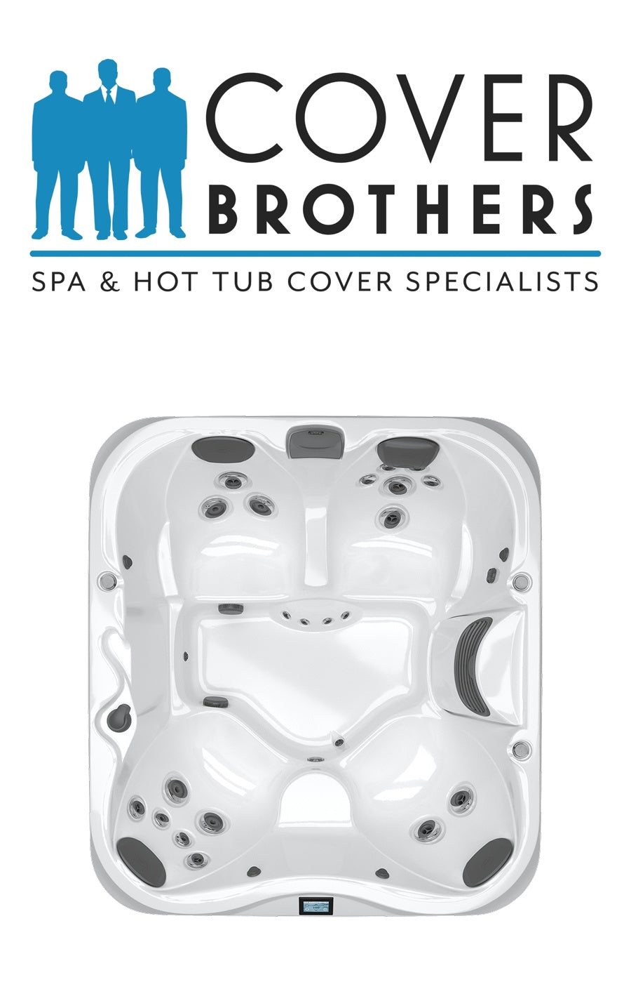 Jacuzzi j-325 spa custom hot tub replacement covers for spas. Quality lid from The Cover Brothers.