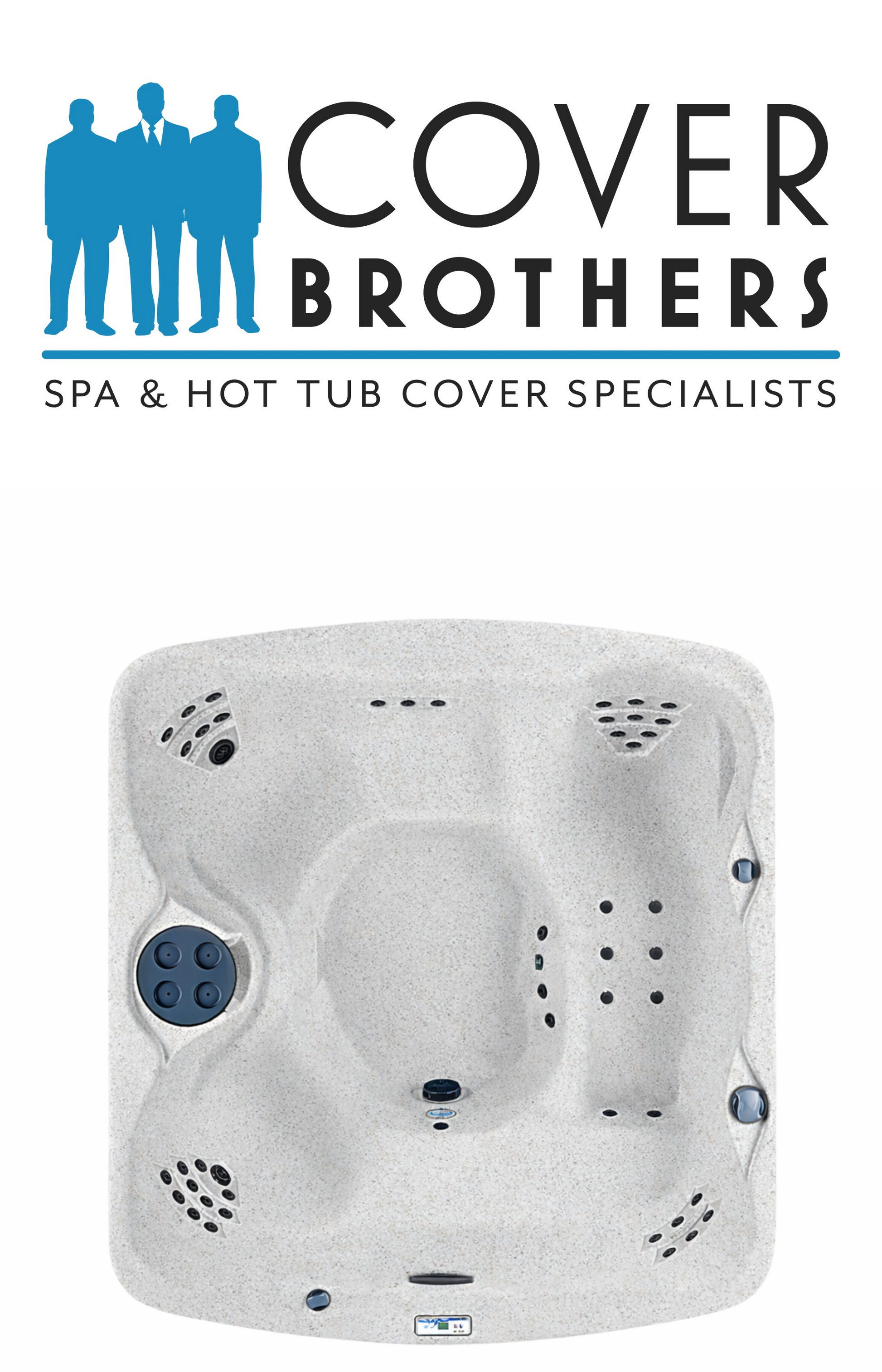 Lifesmart Curaco LS550 custom spa replacement covers for hot tub. Quality lid from The Cover Brothers.