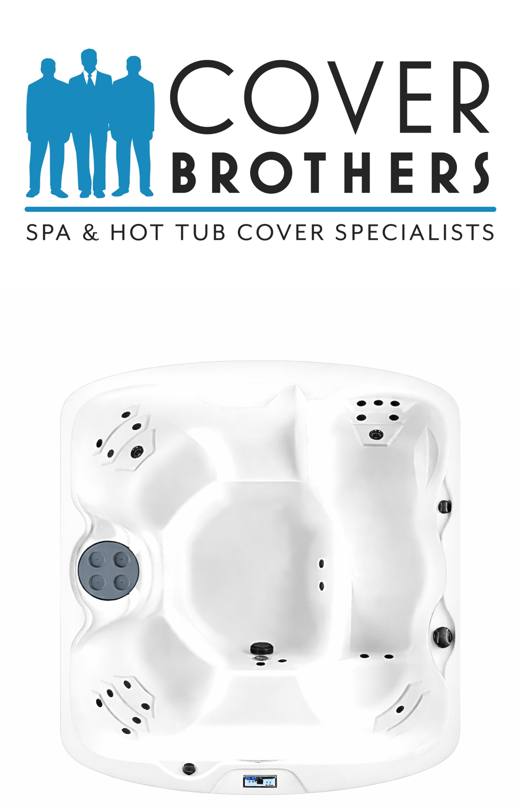 Lifesmart LS500 custom spa replacement covers for hot tub. Quality lid from The Cover Brothers.