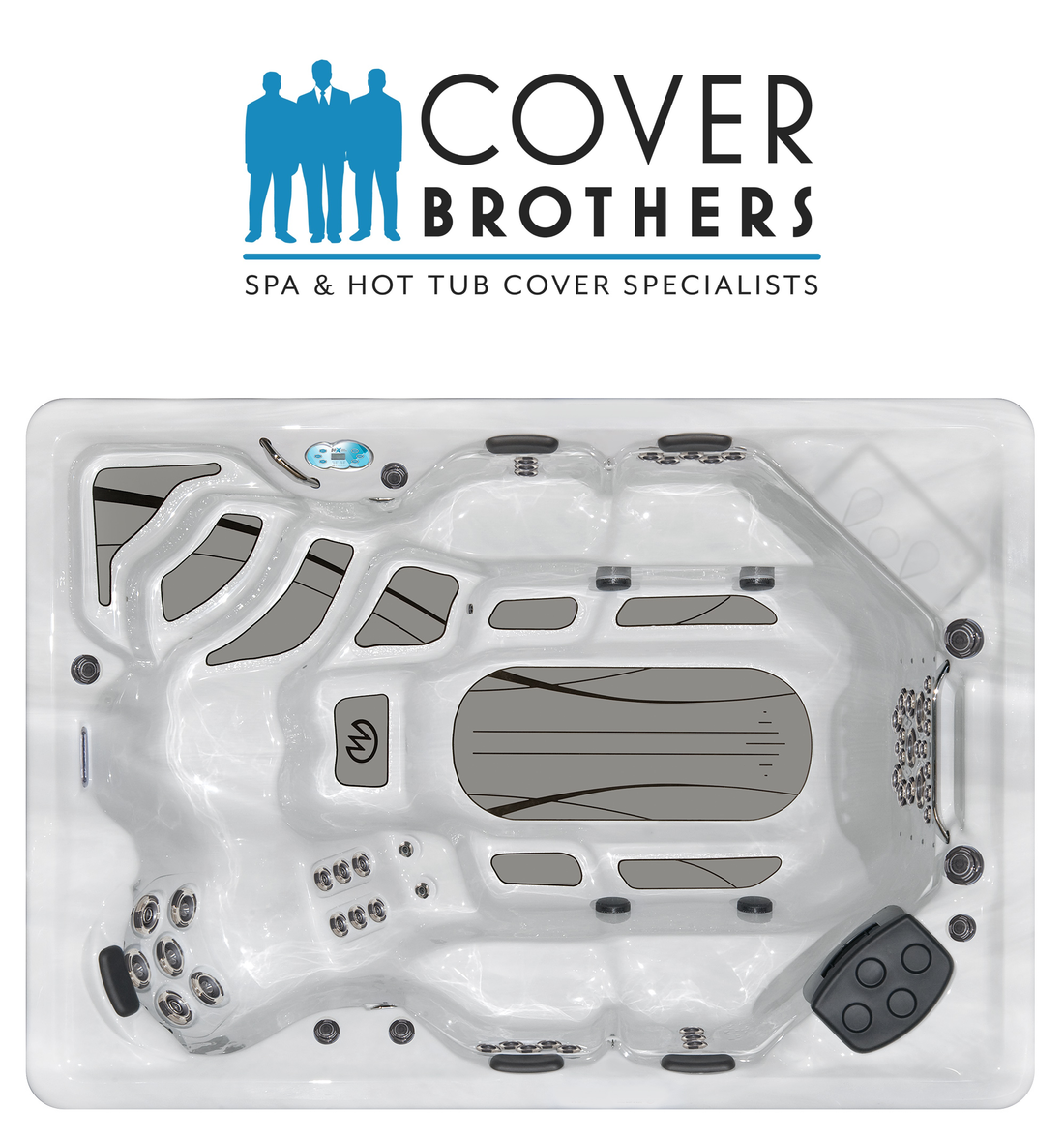 Master Spas Therapool D/SE custom hot tub replacement covers for spas. Quality lid from The Cover Brothers.