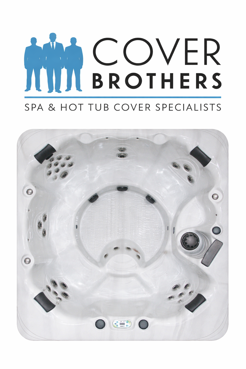 Master spas Precision 8 cover replacement by The Cover Brothers – premium custom hot tub lid with quality build and materials