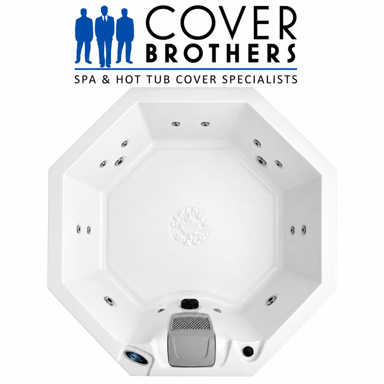 The Cover Brothers replacement hot tub cover for Canadian Spa Muskoka