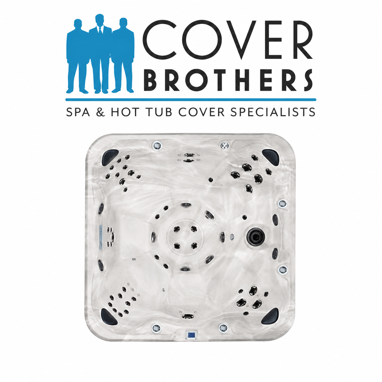 Replacement cover for a Sunrise S104 hot tub 86" x 86"