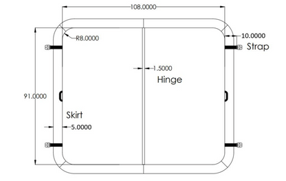 Artesian Elite Tahiti Hot Tub Replacement Cover | Premium Swim Spa Covers