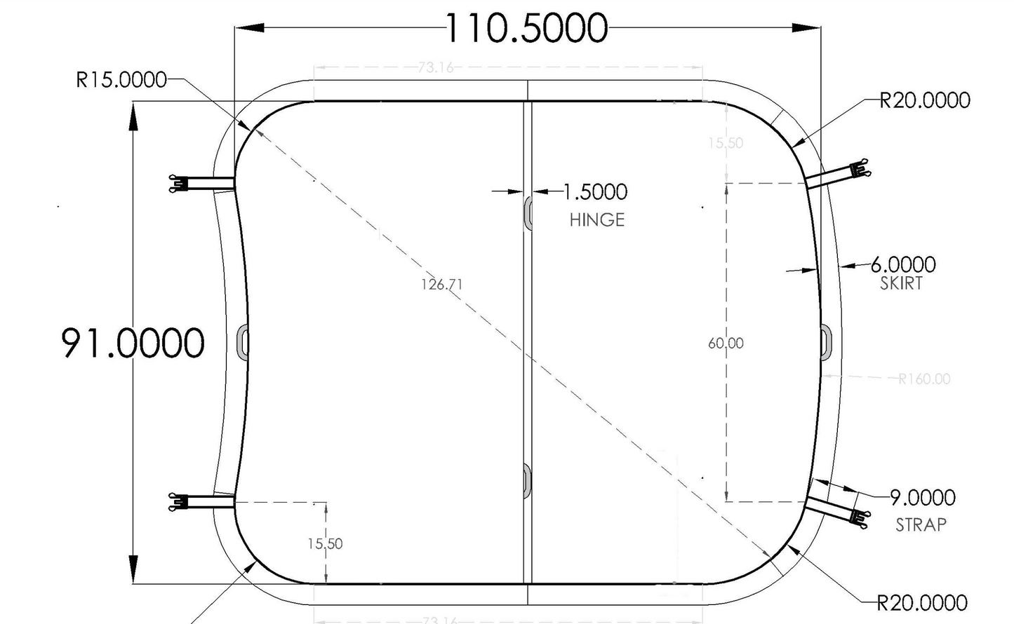 Sundance Maxxus 880 Hot Tub Replacement Cover | Premium Spa Covers