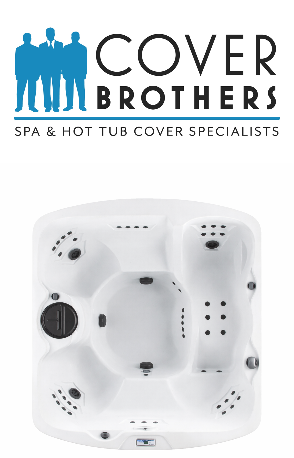 Lifesmart custom spa replacement covers for hot tub. Quality lid from The Cover Brothers.