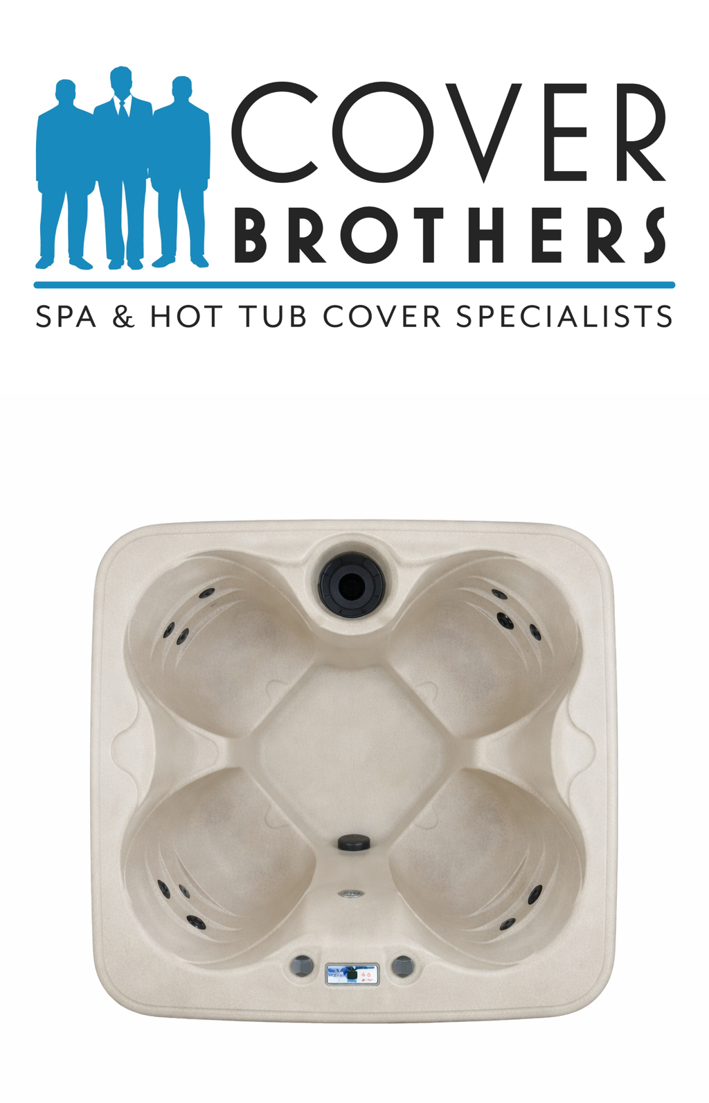 Lifesmart custom spa replacement covers for hot tub. Quality lid from The Cover Brothers.