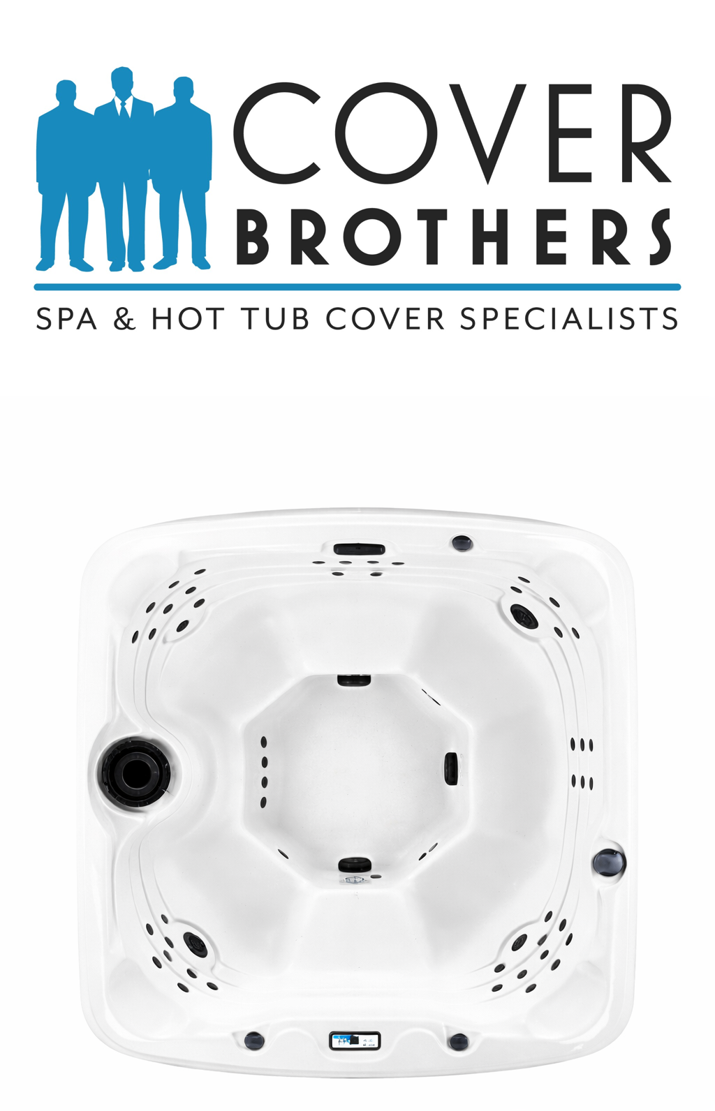 Lifesmart custom spa replacement covers for hot tub. Quality lid from The Cover Brothers.