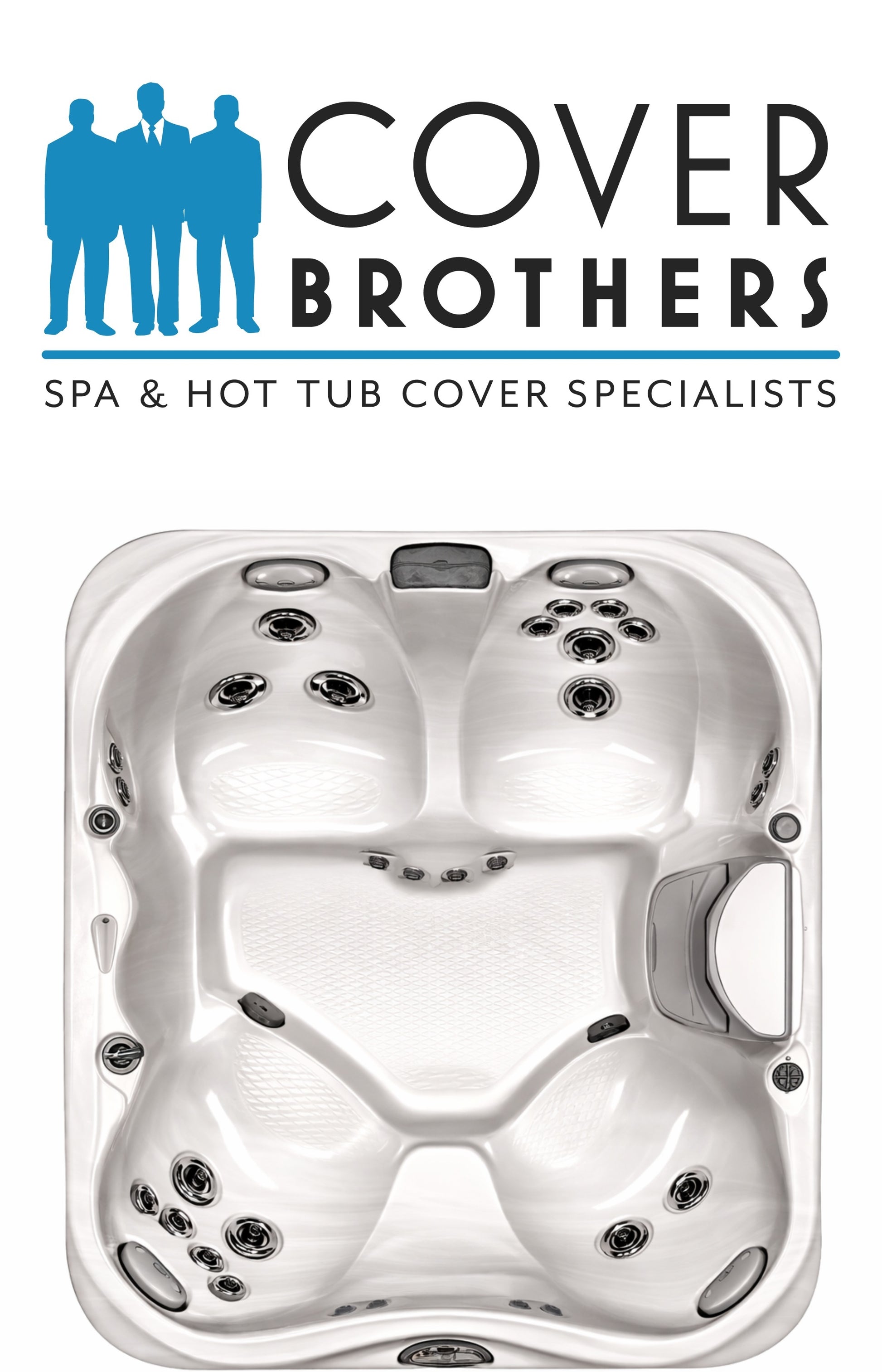 Jacuzzi j-320 spa custom hot tub replacement covers for spas. Quality lid from The Cover Brothers.